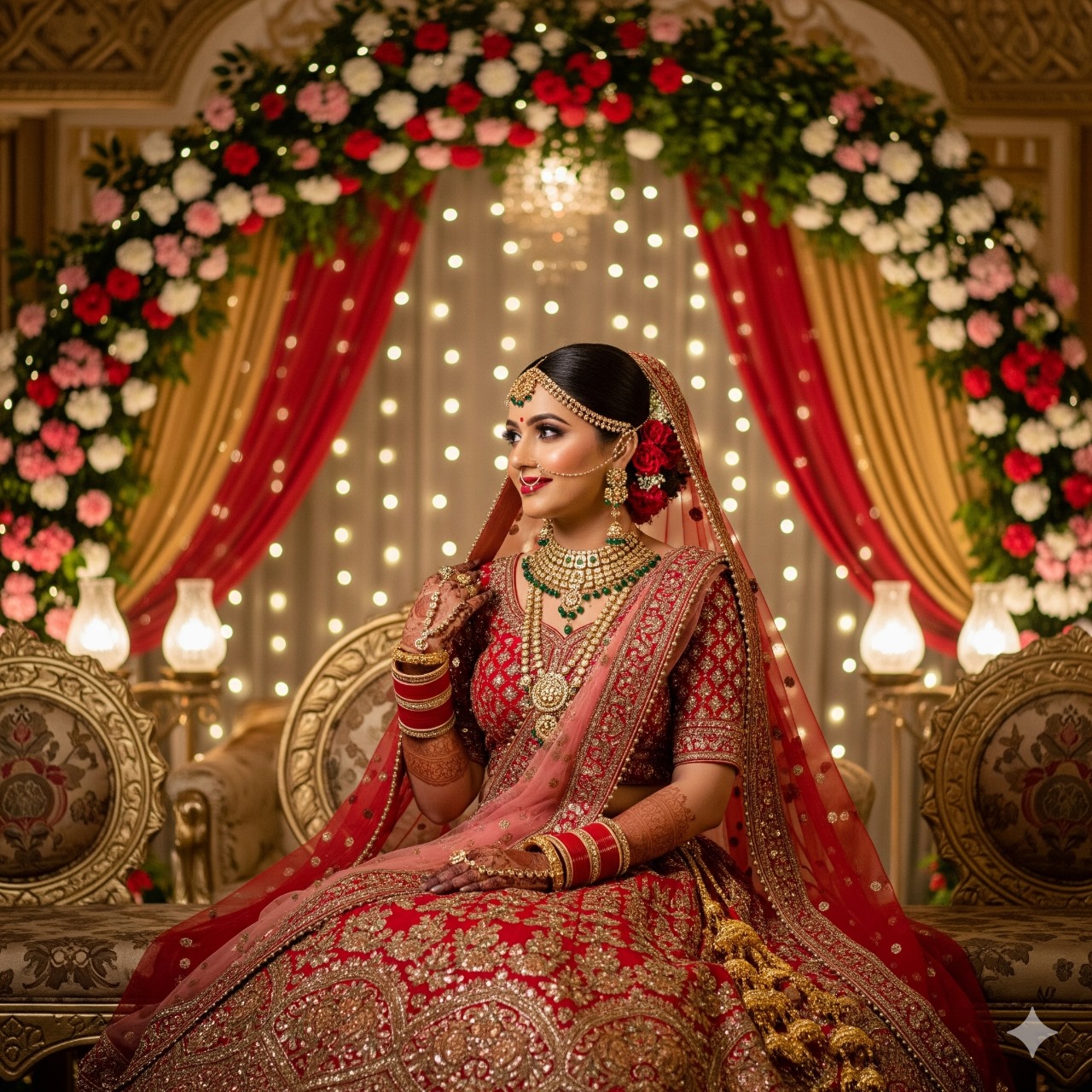 Luxury bridal lehengas for rent in Patna - Designer wedding outfits with intricate embroidery and premium fabrics